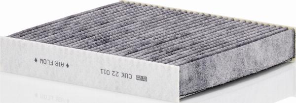 Mann-Filter CUK 22 011 - Фільтр, повітря у внутрішній простір autocars.com.ua