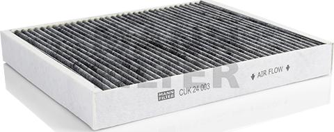 Mann-Filter CUK 24 003 - Фільтр, повітря у внутрішній простір autocars.com.ua