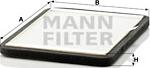 Mann-Filter CUK 2424 - Фильтр воздуха в салоне autodnr.net