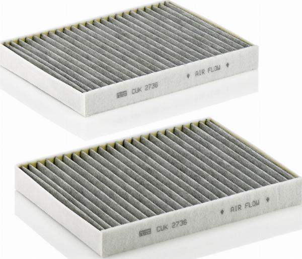 Mann-Filter CUK 2736-2 - Фільтр, повітря у внутрішній простір autocars.com.ua