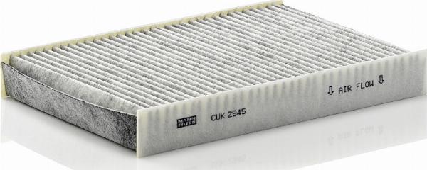 Mann-Filter CUK 2945 - Фільтр, повітря у внутрішній простір autocars.com.ua