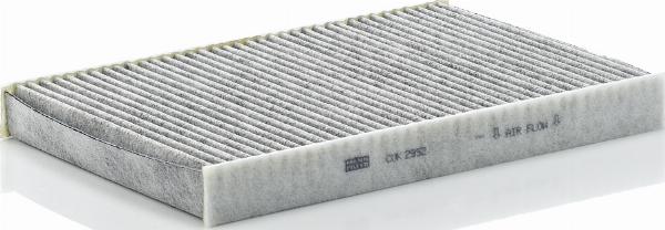 Mann-Filter CUK 2952 - Фільтр, повітря у внутрішній простір autocars.com.ua