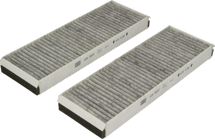 Mann-Filter CUK 3023-2 - Фільтр, повітря у внутрішній простір autocars.com.ua