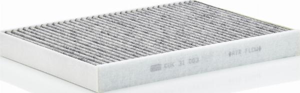 Mann-Filter CUK 31 003 - Фільтр, повітря у внутрішній простір autocars.com.ua