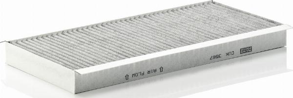Mann-Filter CUK 3567 - Фільтр, повітря у внутрішній простір autocars.com.ua