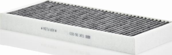 Mann-Filter CUK 36 003 - Фільтр, повітря у внутрішній простір autocars.com.ua