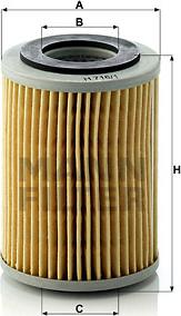 Mann-Filter H 716/1 x - Масляний фільтр autocars.com.ua