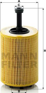 Mann-Filter HU 719/7 x - Масляний фільтр autocars.com.ua