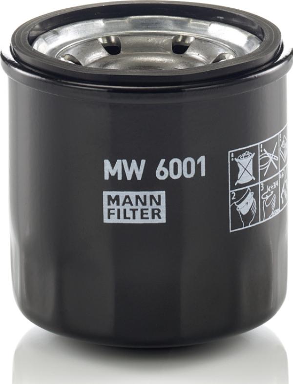 Mann-Filter MW 6001 - Масляний фільтр autocars.com.ua