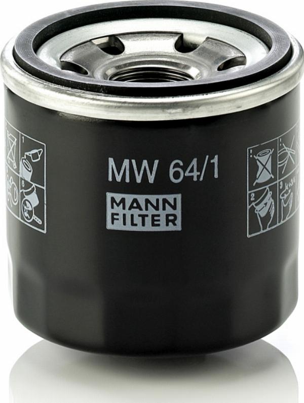 Mann-Filter MW 64/1 - Масляний фільтр autocars.com.ua