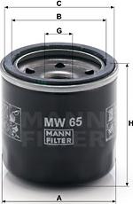 Mann-Filter MW 65 - Фильтр масл. мото autodnr.net