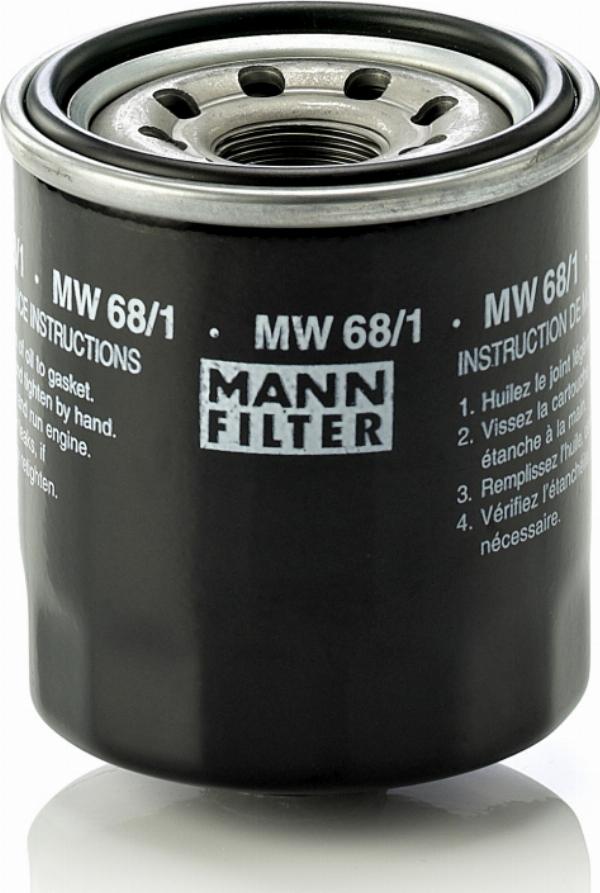 Mann-Filter MW 68/1 - Масляний фільтр autocars.com.ua