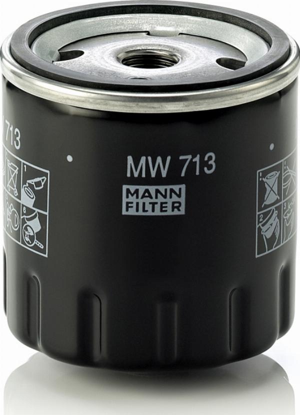 Mann-Filter MW 713 - Масляний фільтр autocars.com.ua