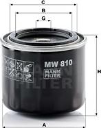 Mann-Filter MW 810 - Масляный фильтр autodnr.net