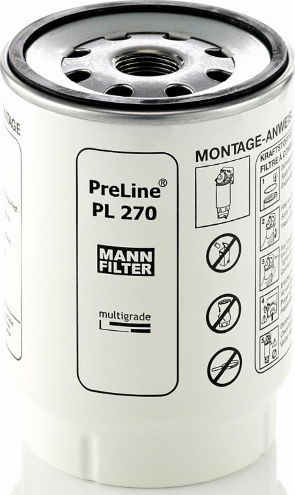 Mann-Filter PL 270 x - Паливний фільтр autocars.com.ua