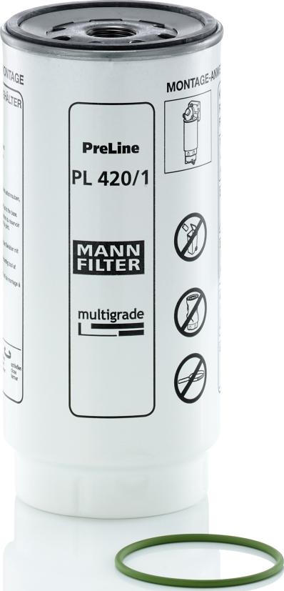 Mann-Filter PL 420/1 x - Паливний фільтр autocars.com.ua