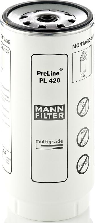 Mann-Filter PL 420 x - Паливний фільтр autocars.com.ua
