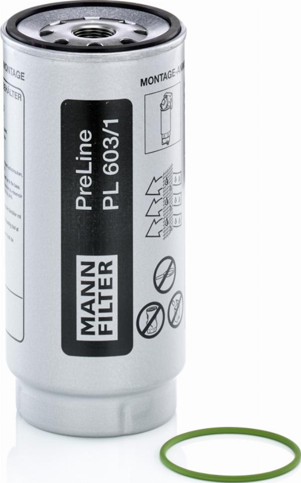 Mann-Filter PL 603/1 x - Паливний фільтр autocars.com.ua