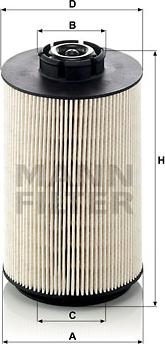 Mann-Filter PU 1058 x - Паливний фільтр autocars.com.ua