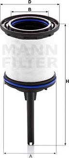 Mann-Filter PU 7008 z KIT - Топливный фильтр avtokuzovplus.com.ua