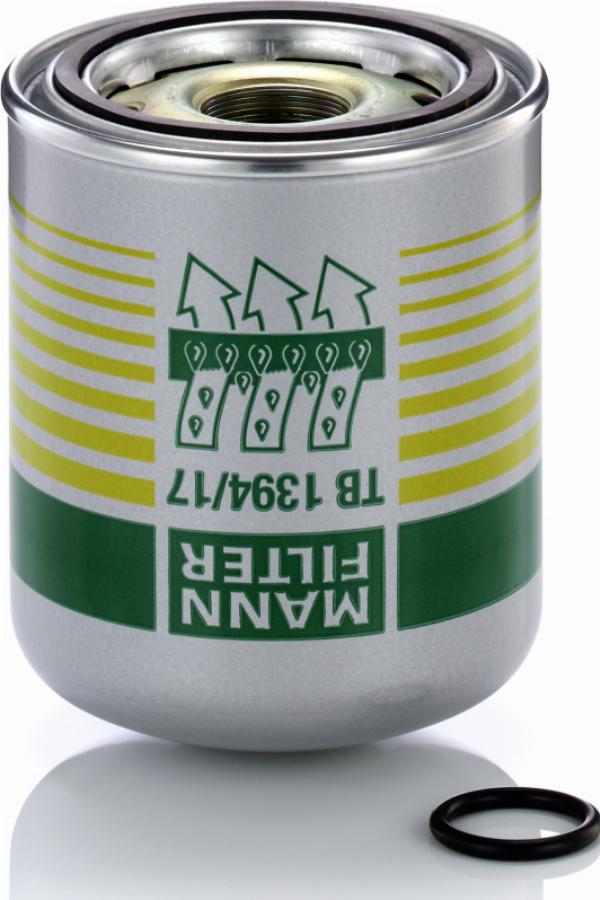 Mann-Filter TB 1394/17 x - Патрон осушувача повітря, пневматична система autocars.com.ua