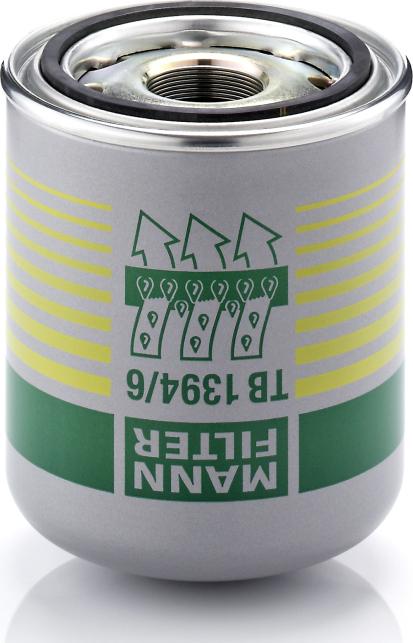Mann-Filter TB 1394/6 x - Патрон осушувача повітря, пневматична система autocars.com.ua