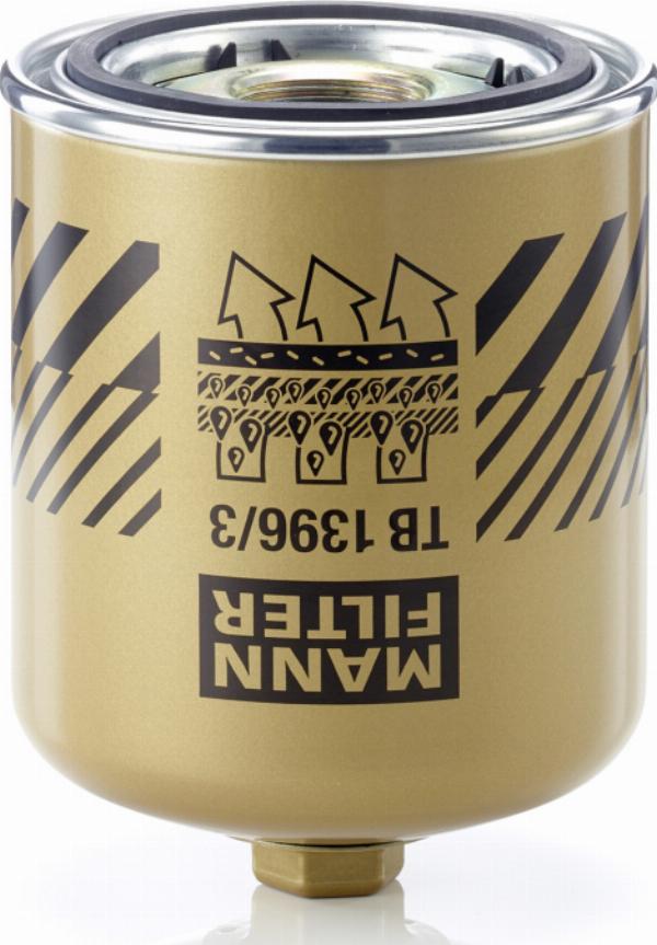 Mann-Filter TB 1396/3 x - Патрон осушувача повітря, пневматична система autocars.com.ua