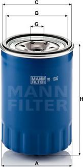 Mann-Filter W 1035 - Масляный фильтр autodnr.net