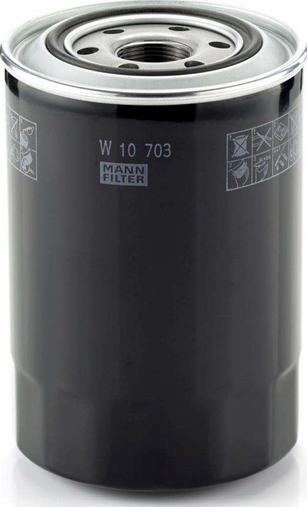 Mann-Filter W 10 703 - Масляний фільтр autocars.com.ua