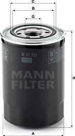 Mann-Filter W 10 703 - Масляный фильтр avtokuzovplus.com.ua