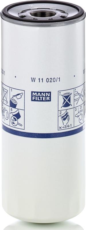 Mann-Filter W 11 020/1 - Масляний фільтр autocars.com.ua