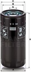 Mann-Filter W 11 024 - Масляный фильтр avtokuzovplus.com.ua