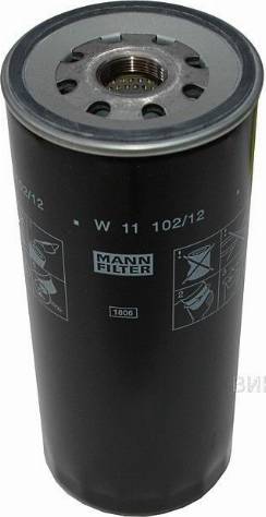 Mann-Filter W 11 102/12 - Масляний фільтр autocars.com.ua