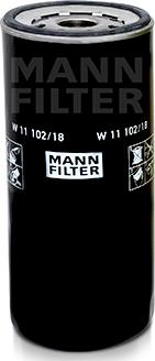 Mann-Filter W 11 102/18 - Масляний фільтр autocars.com.ua