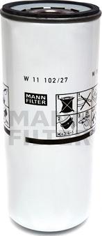 Mann-Filter W 11 102/27 - Масляний фільтр autocars.com.ua