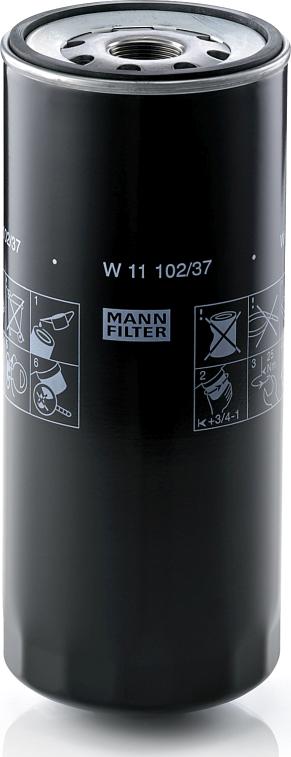 Mann-Filter W 11 102/37 - Масляний фільтр autocars.com.ua