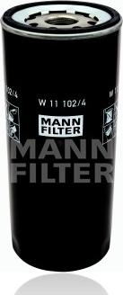 Mann-Filter W 11 102/4 - Масляний фільтр autocars.com.ua
