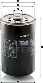 Mann-Filter W 1150/2 - 0 autocars.com.ua