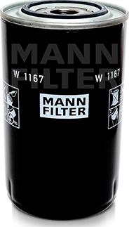 Mann-Filter W 1167 - Масляний фільтр autocars.com.ua
