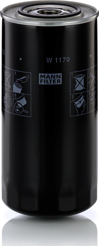 Mann-Filter W 1170 - Масляний фільтр autocars.com.ua