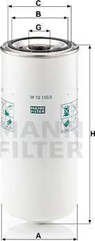 Mann-Filter W 13 145/3 - Масляный фильтр autodnr.net