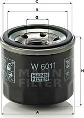 Mann-Filter W 6011 - Масляный фильтр avtokuzovplus.com.ua