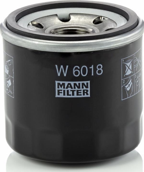Mann-Filter W 6018 - Масляний фільтр autocars.com.ua
