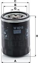 Mann-Filter W 6019 - Масляный фильтр autodnr.net
