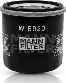 Mann-Filter W 6020 - Масляний фільтр autocars.com.ua