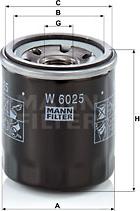 Mann-Filter W 6025 - W6025   MANN Фільтр масла autocars.com.ua