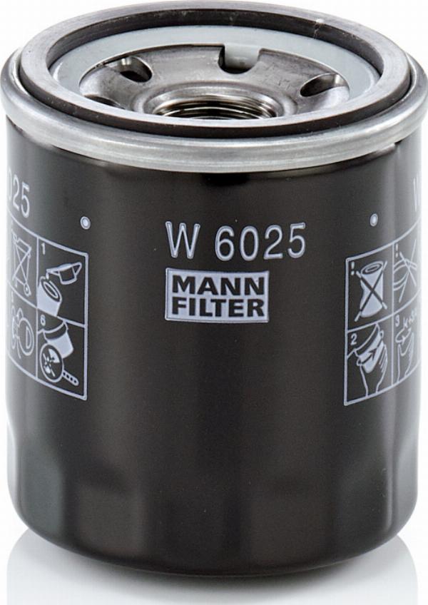 Mann-Filter W 6025 - Масляний фільтр autocars.com.ua