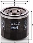 Mann-Filter W 6026 - Масляний фільтр autocars.com.ua