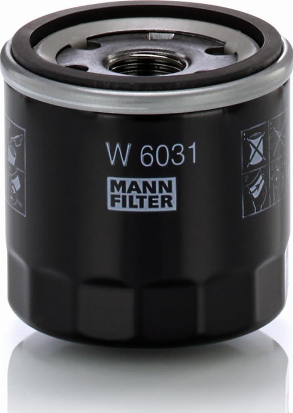 Mann-Filter W 6031 - Масляний фільтр autocars.com.ua