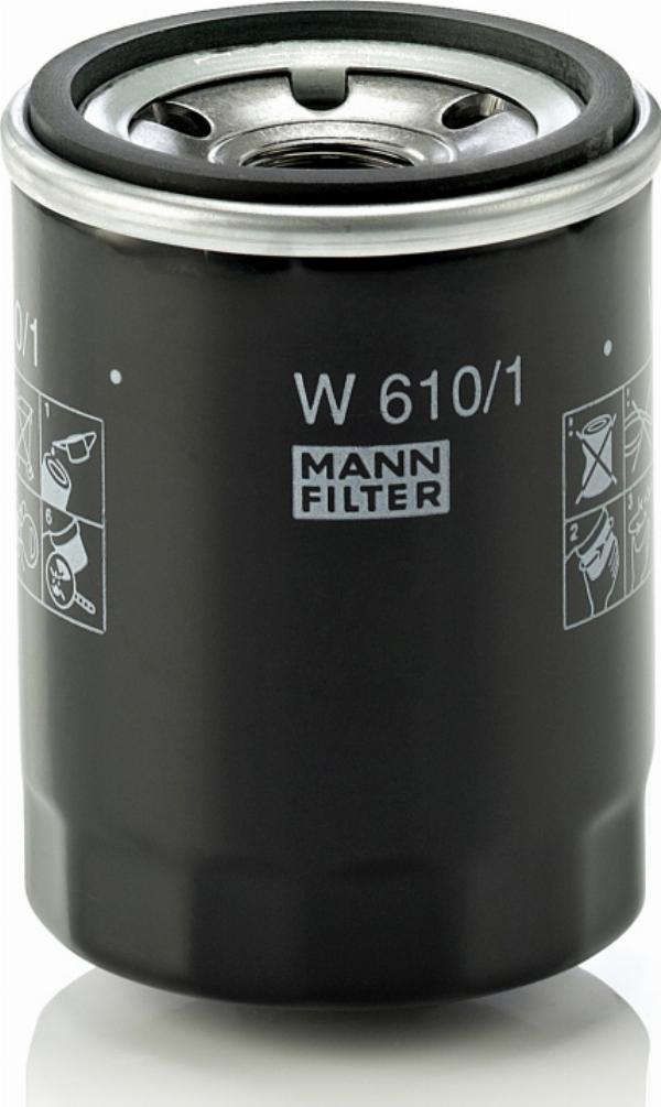 Mann-Filter W 610/1 - Масляний фільтр autocars.com.ua